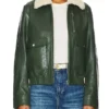 Jenn Tran The Bachelorette Green Leather Jacket