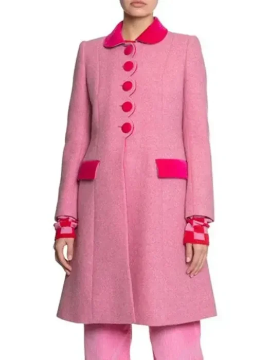Jenna Bush Hager The Today Show Pink Scallop Coat