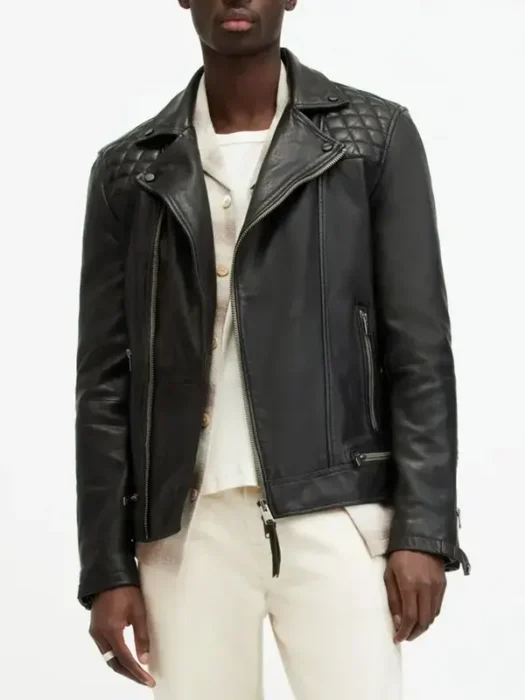 Jerry Horton Celebrity Family Feud Black Leather Jacket