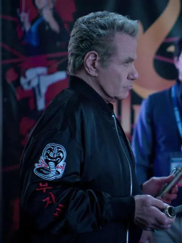 John Kreese Cobra Kai S06 Black Jacket
