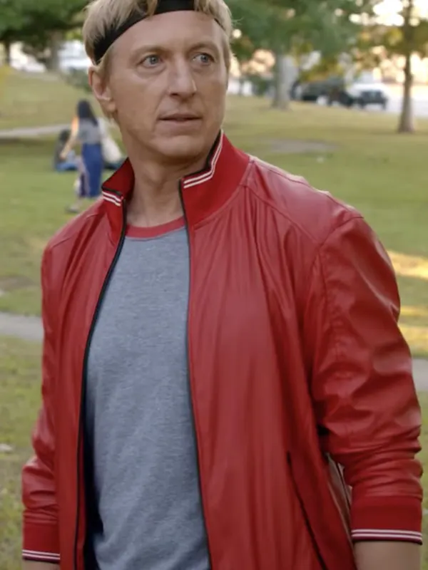 Johnny Lawrence Cobra Kai Red Bomber Jacket