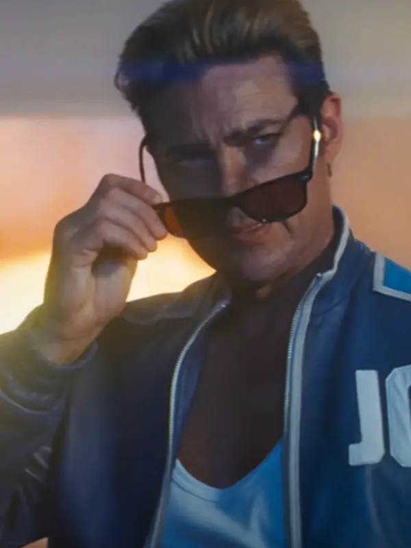 Karl Urban Mortal Kombat II Blue Leather Jacket