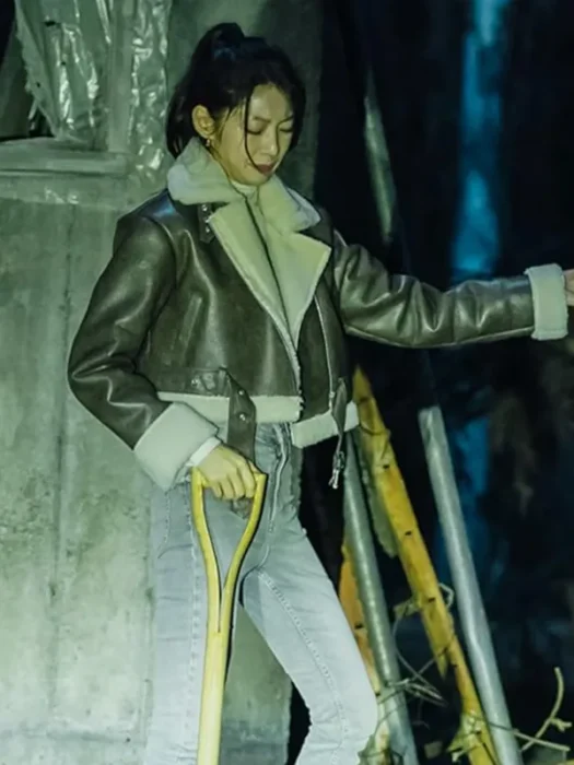 Karma 2025 Gong Seung-yeon Black Leather Jacket