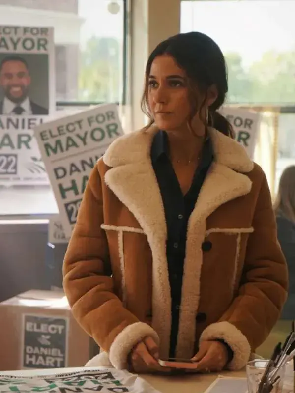 Lana Lang Cushing Superman and Lois Suede Coat