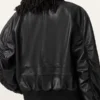 Marco Oversized Leather Bomber Jacket