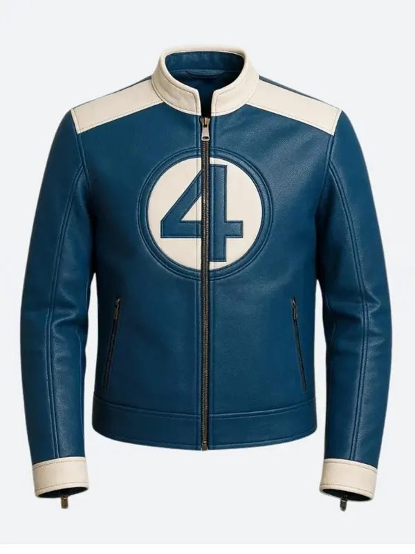 Men Mr Fantastic 4 Blue Jacket