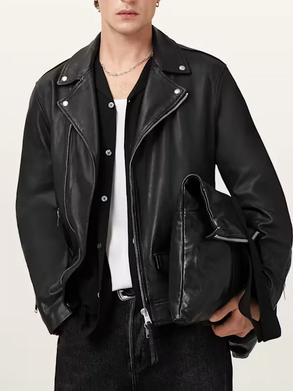 Milo Asymmetric Zip Biker Jacket