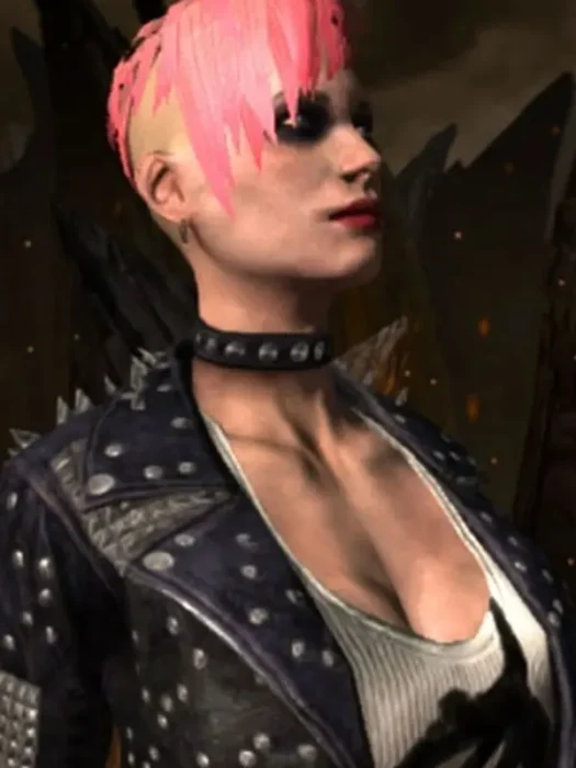 Mortal Kombat 11 Cassie Cage Punk LEather Jacket