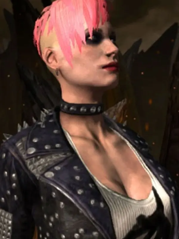 Mortal Kombat 11 Cassie Cage Punk LEather Jacket