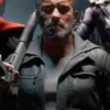 Mortal Kombat 11 Terminator T-800 Black Hoodie Jacket