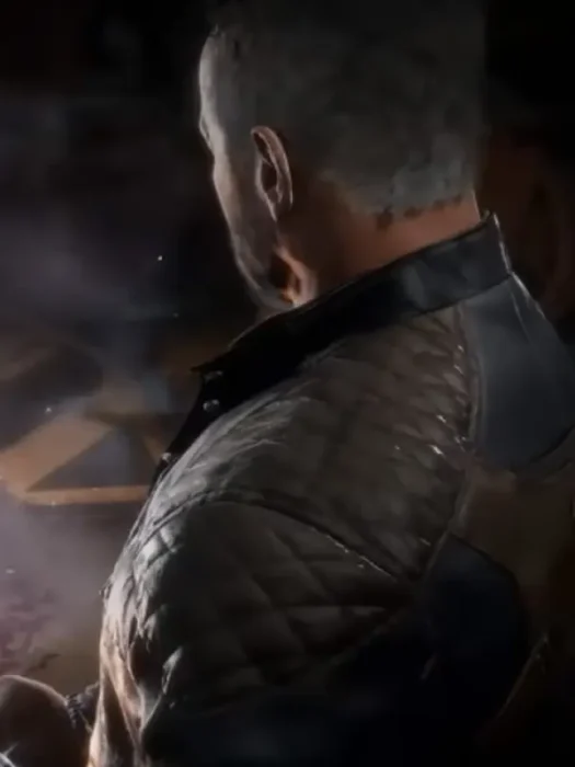 Mortal Kombat 11 Terminator T-800 Leather Jacket Back