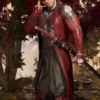 Mortal Kombat 2023 Red Leather Long Coat