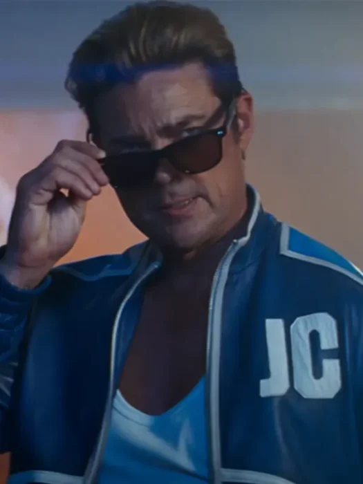 Mortal Kombat II Karl Urban Blue Leather Jacket