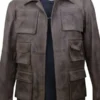 Mortal Kombat X Jason Distressed Brown Leather Jacket