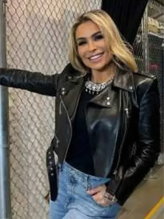 Nattie Neidhart WWE Raw Leather Black Jacket