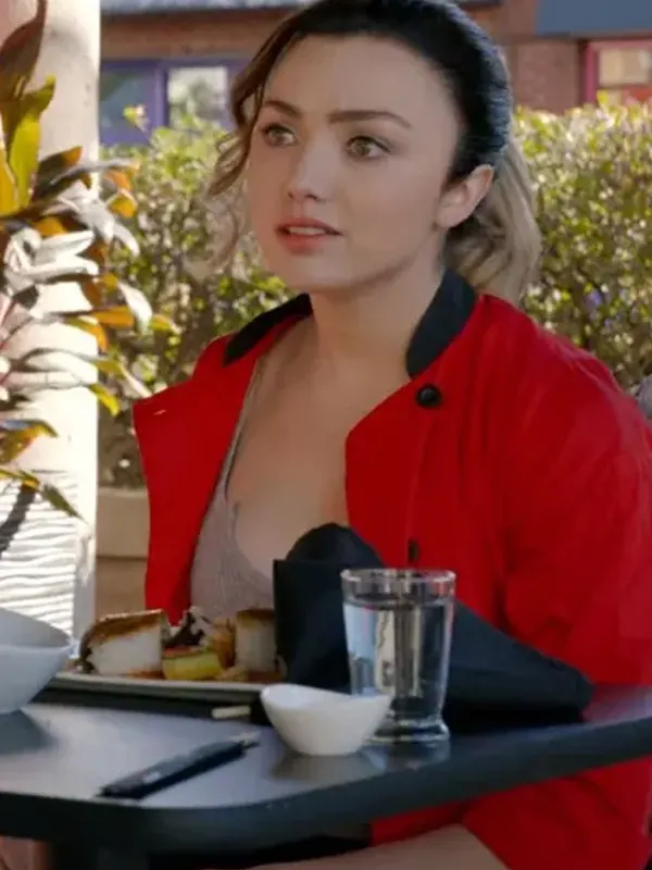 Peyton List Cobra Kai Season 5 Red Cotton Jacket