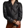Real Housewives of Orange County Emily Simpson Black Leather Jacket