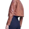 Ruth Negga Presumed Innocent Leather Jacket Back