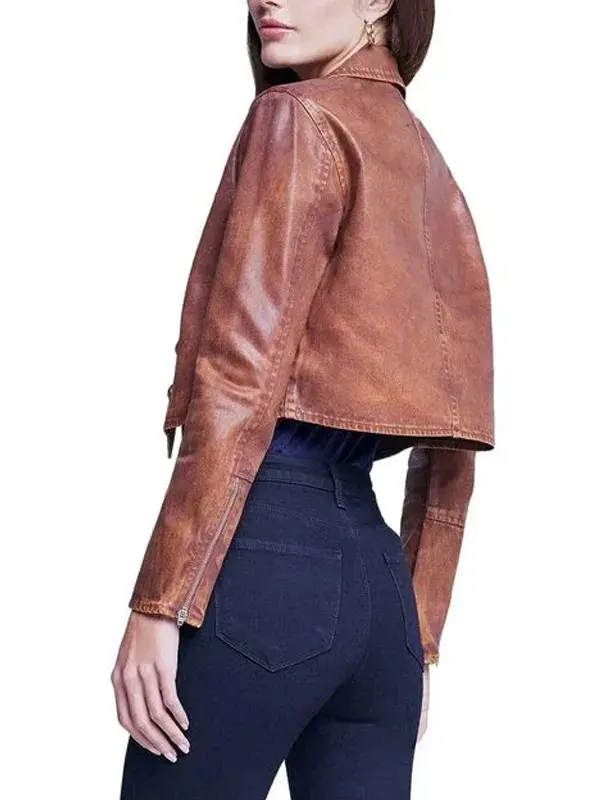 Ruth Negga Presumed Innocent Leather Jacket Back