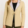 Sarah Buffy the Vampire Buffy Summers Bebe Tan Leather Jacket