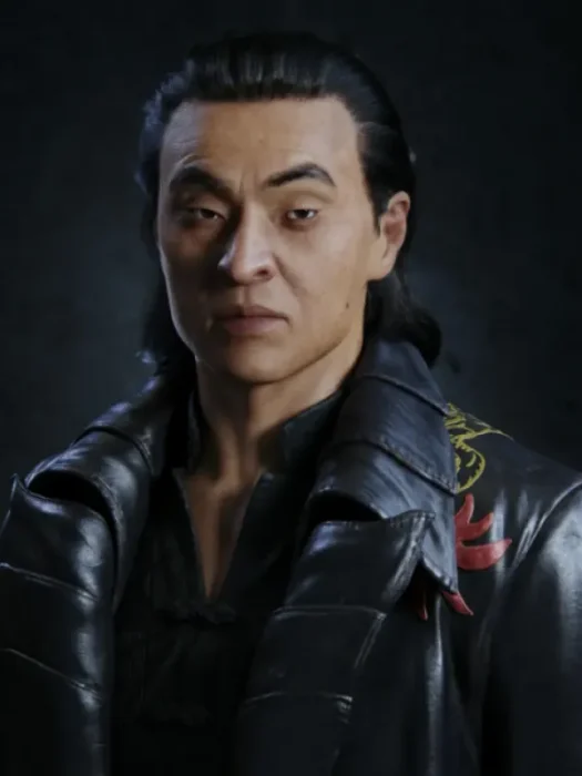 Shang Tsung Mortal Kombat 11 Black Leather Coat