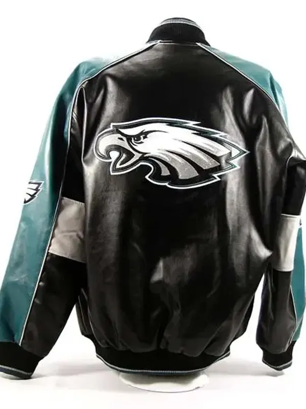 Shooter Mark Wahlberg Philadelphia Eagles Leather Jacket Back
