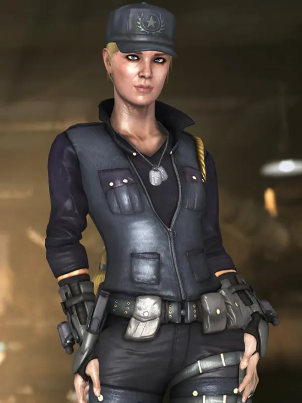 Sonya Blade Mortal Kombat X Soldier Leather Vest