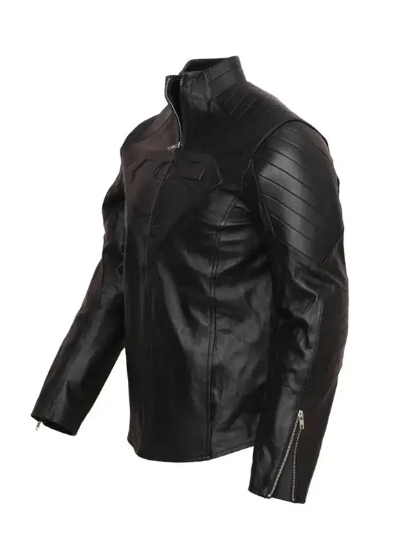 Superman Full Black Leather Jacket