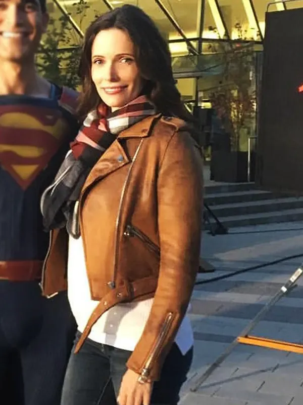 Superman and Lois Lane Brown Leather Jacket