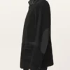 Survey Double Layered Leather Blazer Side Look