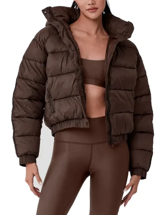 Tamra Judge The Real Housewives of Orange County Brown Puffer Jacket