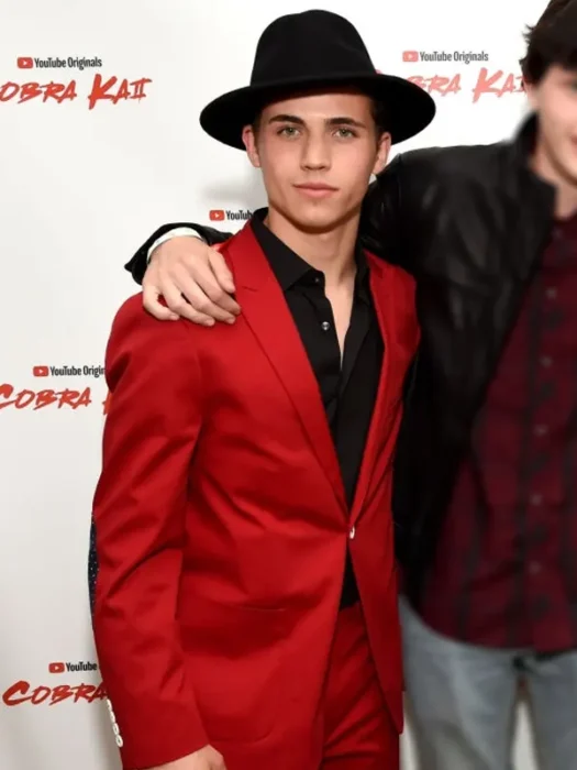 Tanner Buchanan Cobra Kai Premiere Event Red Blazer