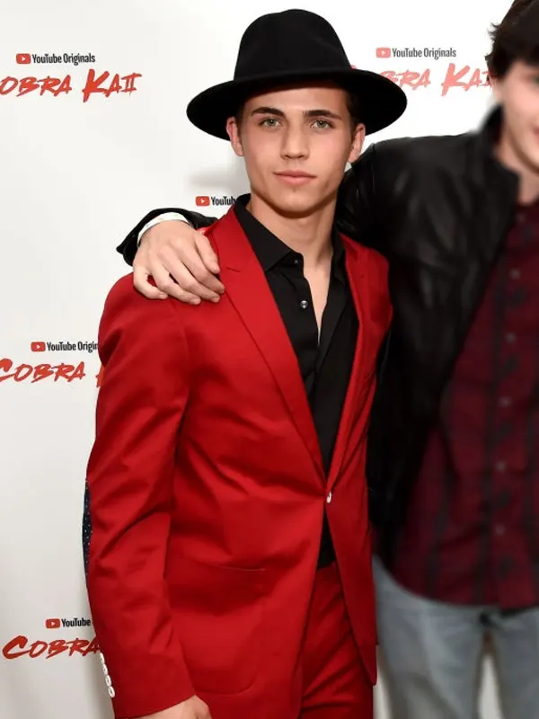 Tanner Buchanan Cobra Kai Premiere Event Red Blazer