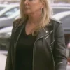 The Real Housewives of Orange County Shannon Beador Black Leather Biker Jacket