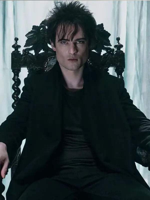 Tom Sturridge The Sandman Wool Black Coat