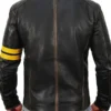 Welcome to Plathville S06 Ethan Plath Motorcycle Brown Leather Jacket Back