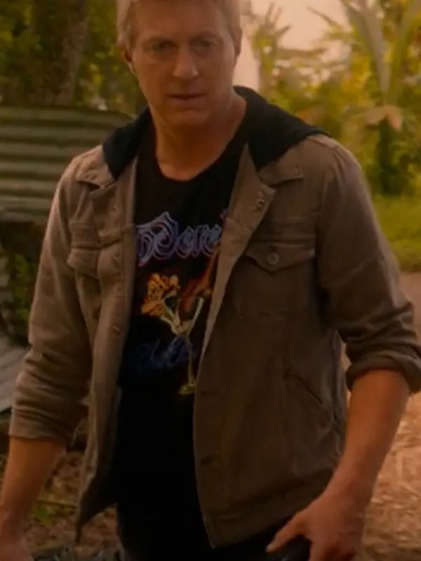 William Zabka Cobra Kai Grey Jacket