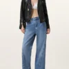 Balfern Black Leather Biker Jacket