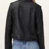 Balfern Leather Biker Jacket Back