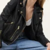 Balfern Stylish Black Biker Leather Jacket