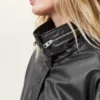 Clay Funnel Neck Cropped Jacket