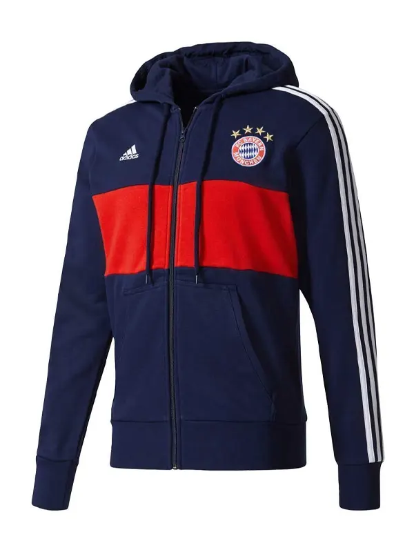 FC BAYERN MUNCHEN MUNICH ZIP HOODIE JACKET