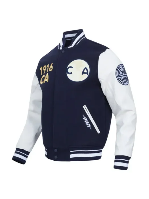 LIGA MX CLUB AMERICA PREMIUM MEN'S RIB VARSITY JACKET