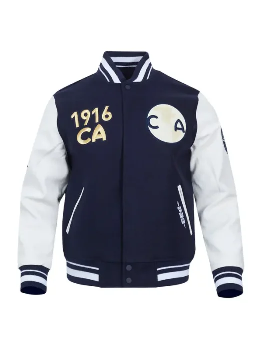 LIGA MX CLUB AMERICA PREMIUM MEN'S RIB WOOL VARSITY JACKET