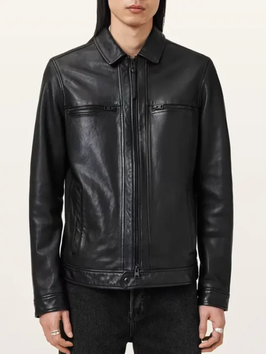 Luck Black Leather Jacket