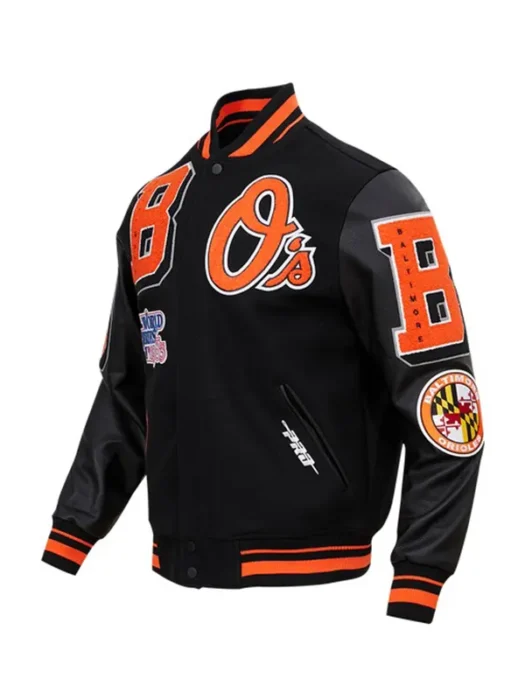 MLB BALTIMORE ORIOLES MASHUP MEN'S VARSITY JACKET