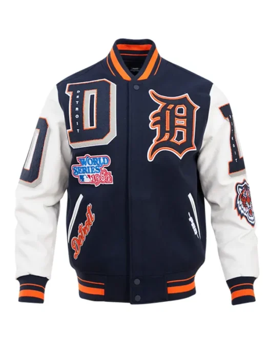 MLB DETROIT TIGERS MASHUP WOOL VARSITY JACKET