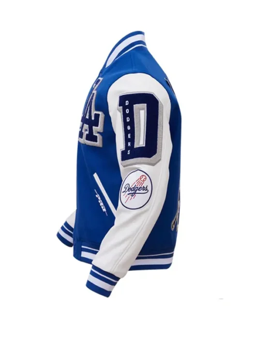MLB LOS ANGELES DODGERS MASHUP MEN'S RIB WOOL VARSITY JACKET
