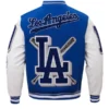 MLB LOS ANGELES DODGERS MASHUP WOOL VARSITY JACKET BACK