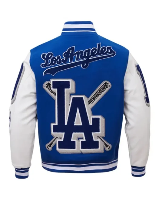 MLB LOS ANGELES DODGERS MASHUP WOOL VARSITY JACKET BACK